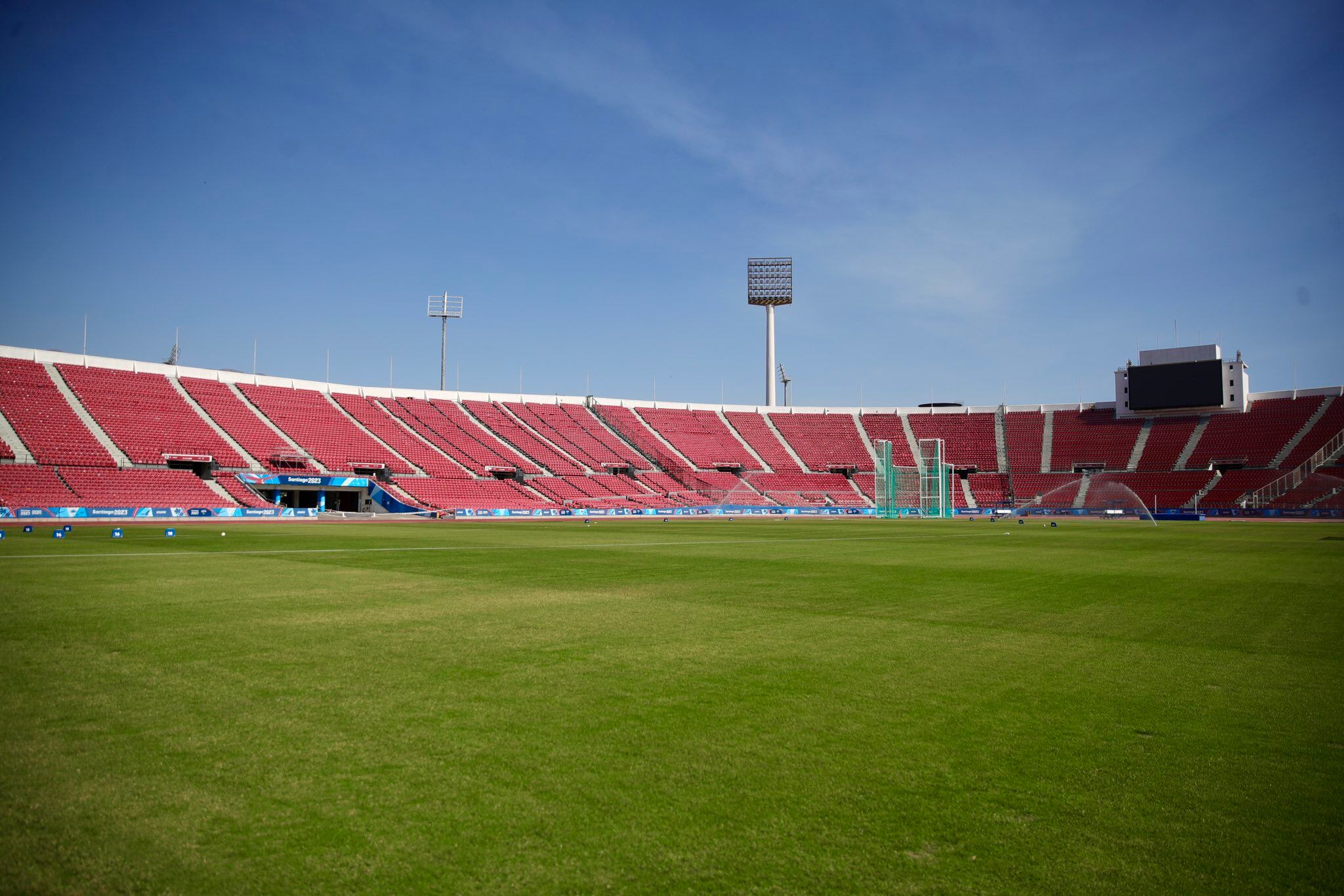 Así luce el Estadio Nacional | X: Universidad de Chile