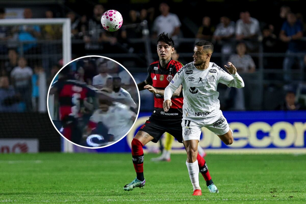 Erick Pulgar hizo enojar a Neymar con un duro manotazo y el brasileño no perdonó: doblete para amargar al Flamengo