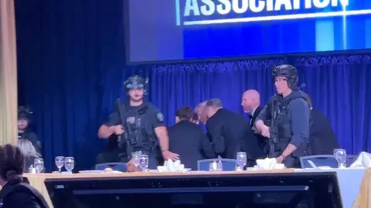 De gala a tensión en minutos: así se vivió el tiroteo en cena con corresponsales en Washington