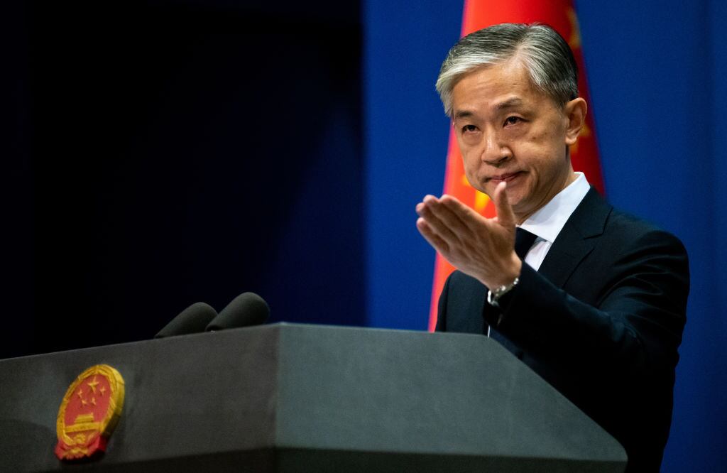 El vocero de la cancillería china Wang Wenbin