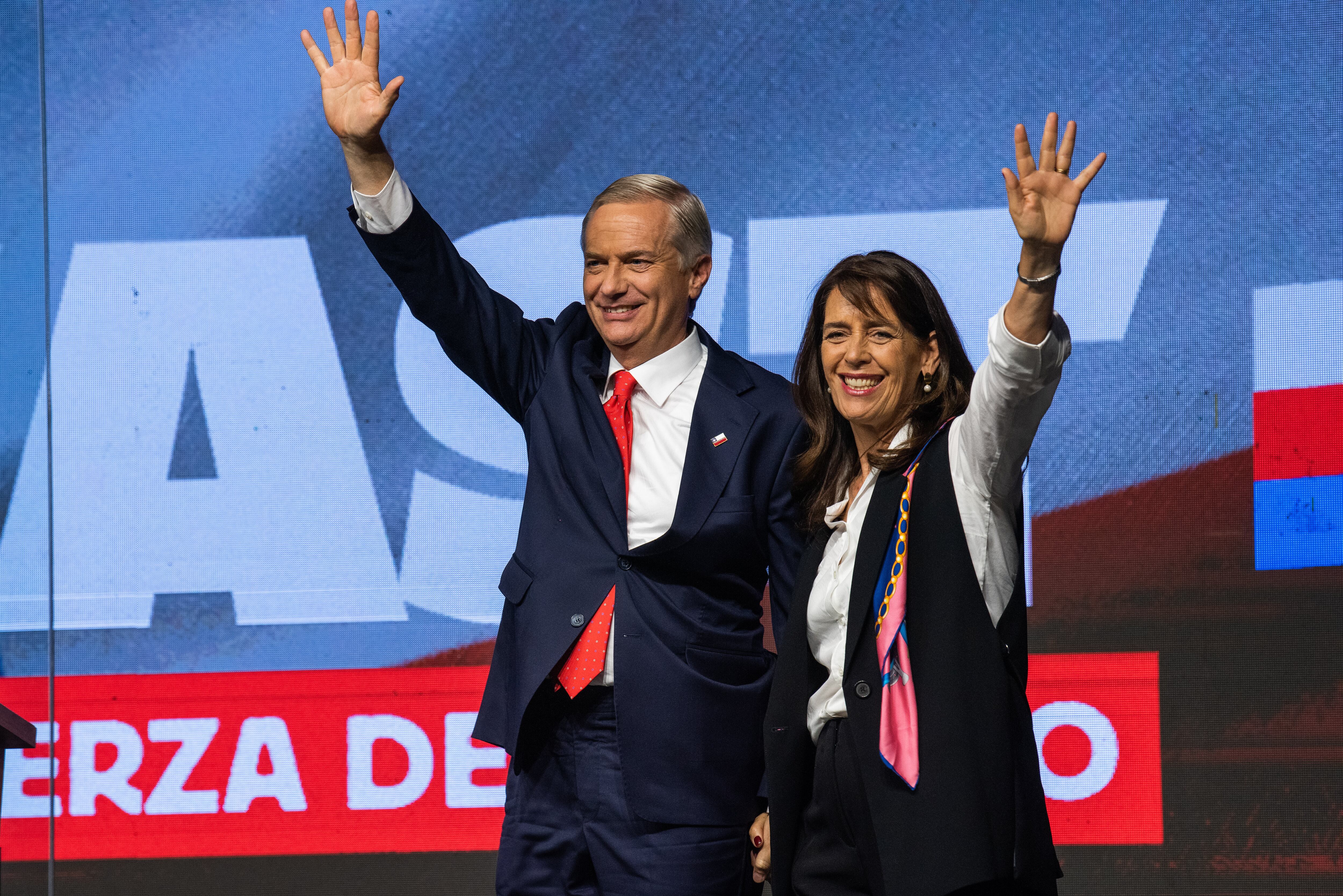 Getty Images | José Antonio Kast y María Pía Adriasola