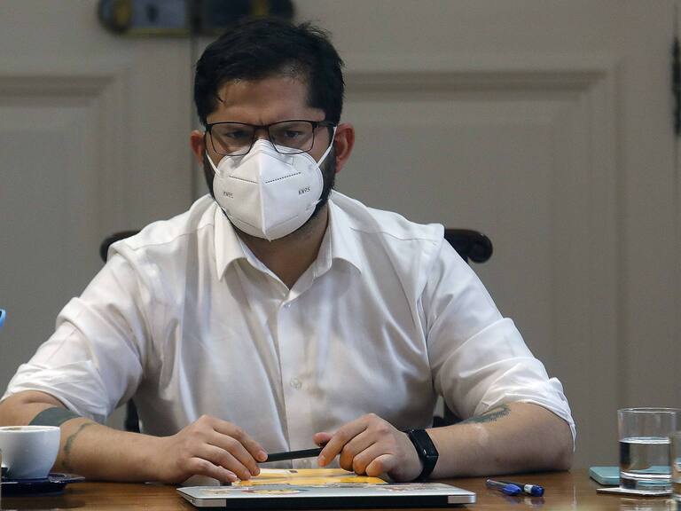 14 de Marzo de 2022/SANTIAGOEl Presidente de la Republica,Gabriel Boric, encabeza el primer comit poltico con sus ministros en el Palacio de La Moneda.
FOTO:CRISTOBAL ESCOBAR/AGENCIAUNO