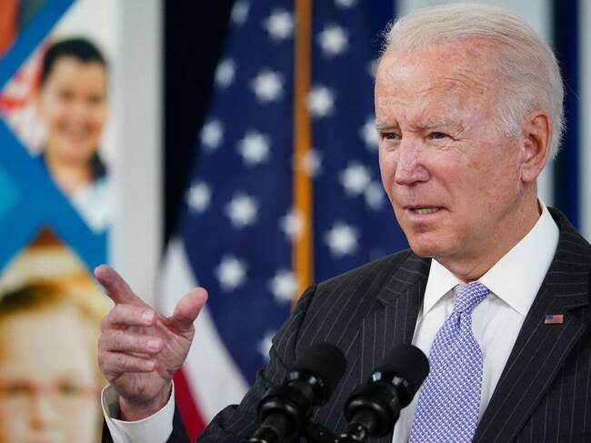 El mandatario demócrata Joe Biden en un acto oficial en la Casa Blanca