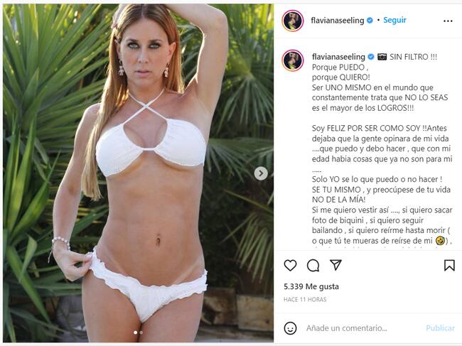 Sin filtro: Flaviana compartió una foto sin edición con potente reflexión