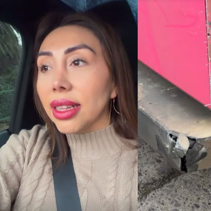 Tras ayudar en el norte de Chile: Naya Fácil protagoniza insólito accidente vehicular