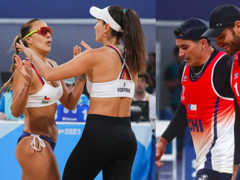 Chile sigue con su paso perfecto por el vóleibol playa de Santiago 2023