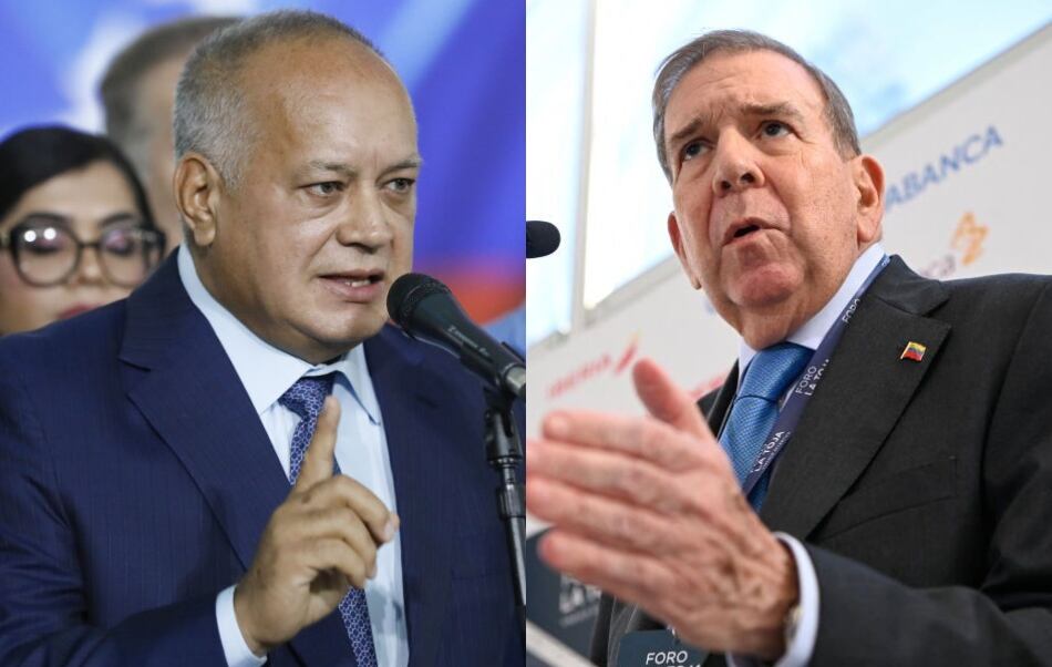 Diosdado Cabello y Edmundo González