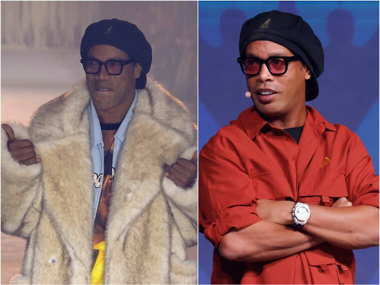 Ronaldinho desfila en la Semana de la Moda en París