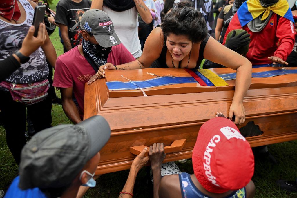 Funeral de Angelvis Bello asesinado durante las protestas en Cali