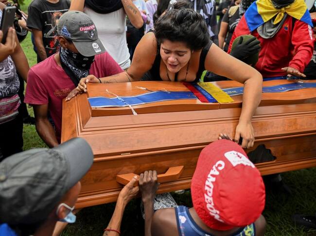 Funeral de Angelvis Bello asesinado durante las protestas en Cali