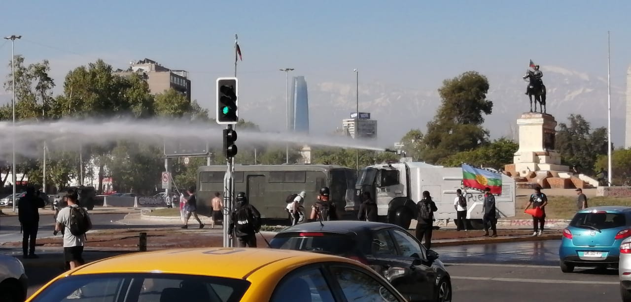 Manifestación en Plaza Baquedano