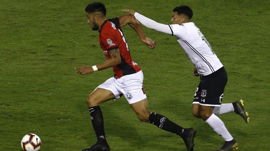 26 de Abril de 2019/SANTIAGOTobas Figueroa y Ivn Morales durante el partido por la dcima fecha del Campeonato AFP Plan Vital 2019 entre Colo Colo vs Deportes Antofagasta jugado en el Estadio Monumental
FOTO:MARIO DAVILA/AGENCIAUNO