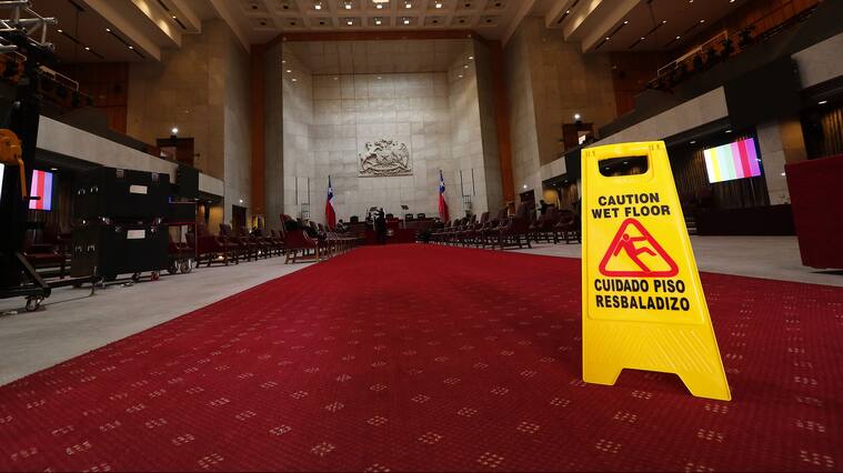 30 DE JULIO DE 2020/VALPARAISOVista general del Salon Plenario , en medio de los ultimos preparativos para la Cuenta Publica del Presidente de la Republica en el Congreso Nacional.
FOTO: LEONARDO RUBILAR CHANDIA/AGENCIAUNO