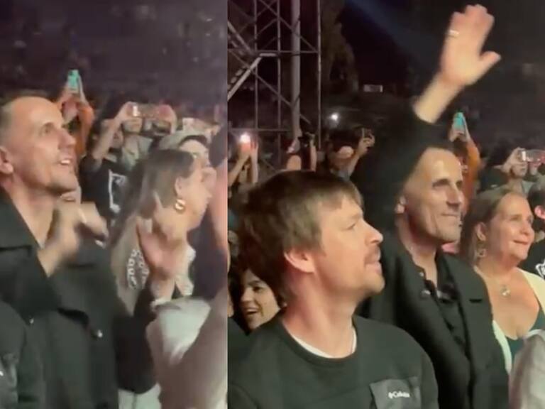 Se las bailó todas: Sergio Lagos fue el mejor fan de Nicole en el Festival de Las Condes