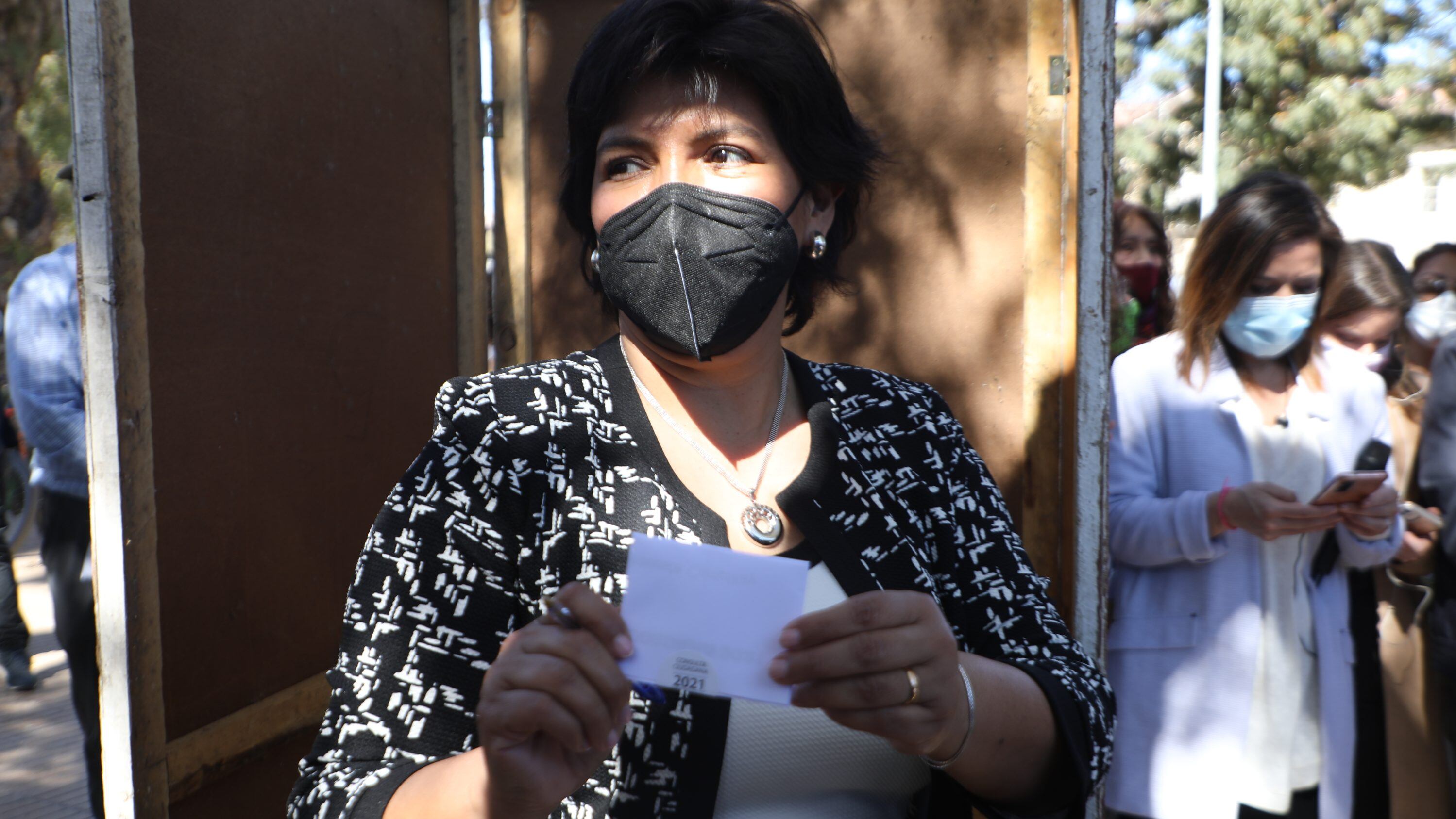 Yasna Provoste votó en Vallenar
