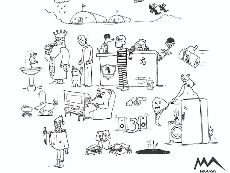 Descubre a los 26 artistas y bandas nacionales escondidas en esta ilustración