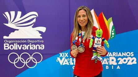 Anita Pinto, doble medallista en Valledupar 2022: "Venía sin expectativas"