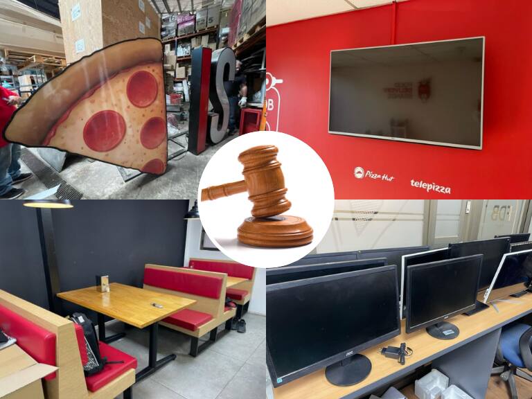 Computadores, hornos y refrigeradores: salen a remate equipos de Telepizza y Pizza Hut tras cierre de locales en Chile