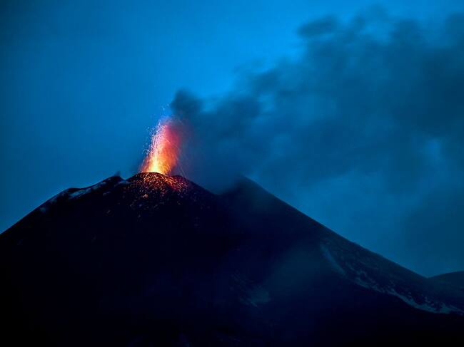 Una de las postales recientes del volcán Etna. Foto: Getty Images