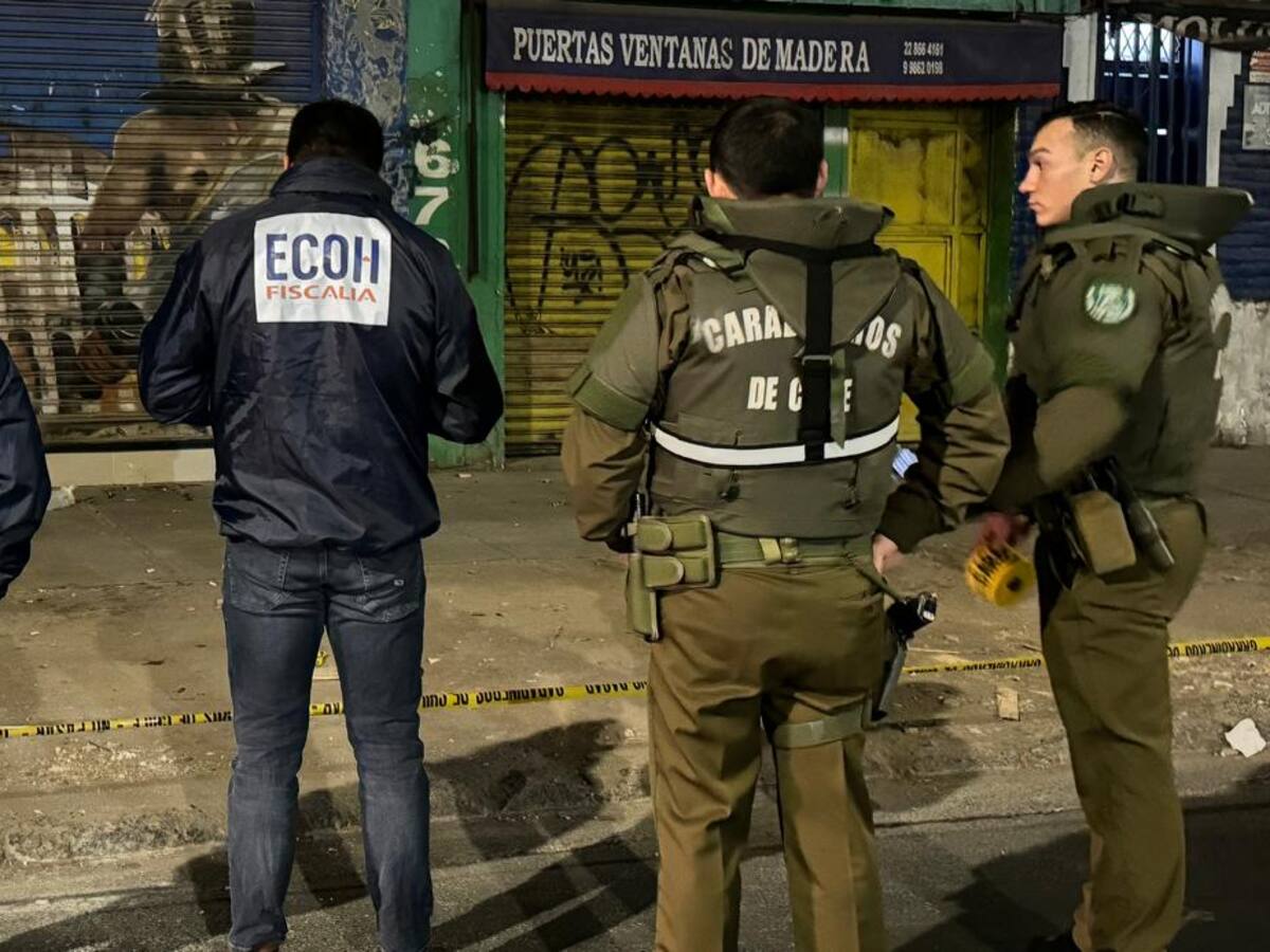 Homicidio en Santiago: hombre fue baleado en la vía pública en pleno centro de la capital