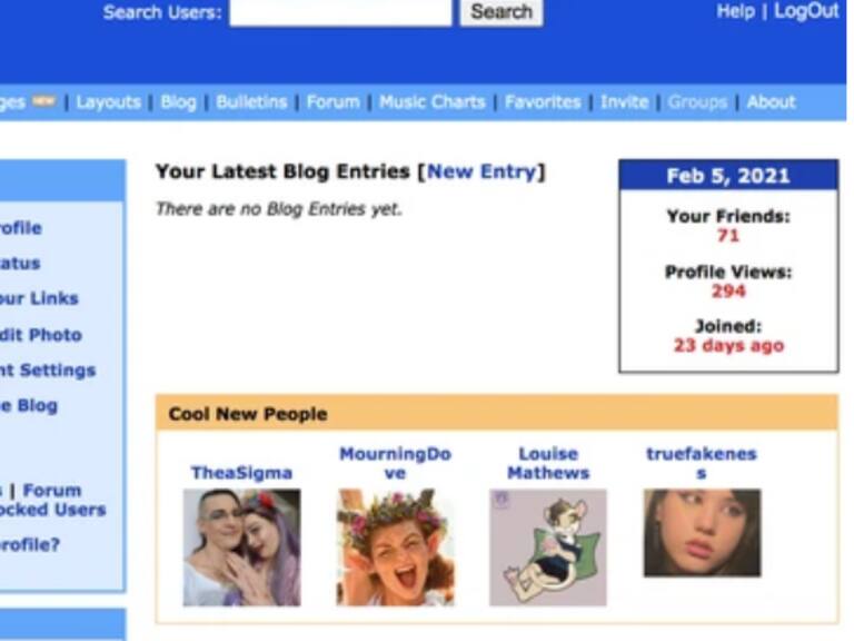 Joven alemán recreó MySpace y provocó nostalgia entre sus antiguos usuarios