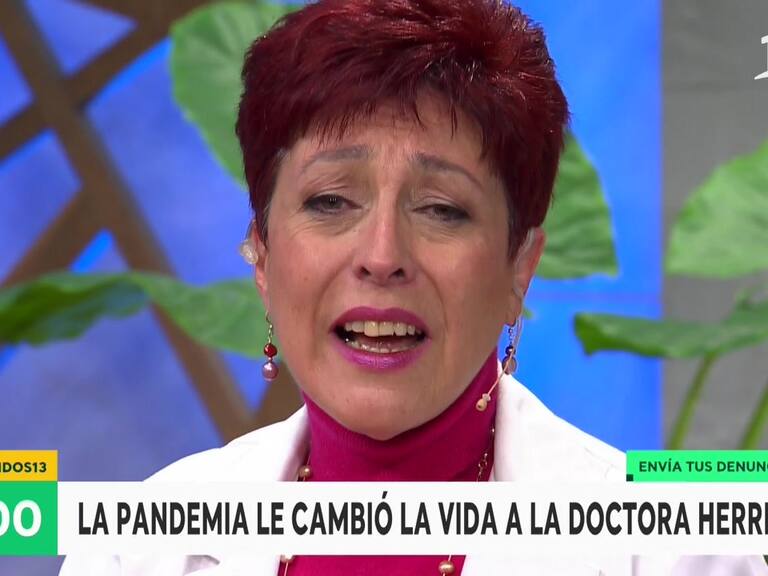 Doctora Herrera se emocionó hasta las lágrimas en Bienvenidos y fue sorprendida por su marido en vivo
