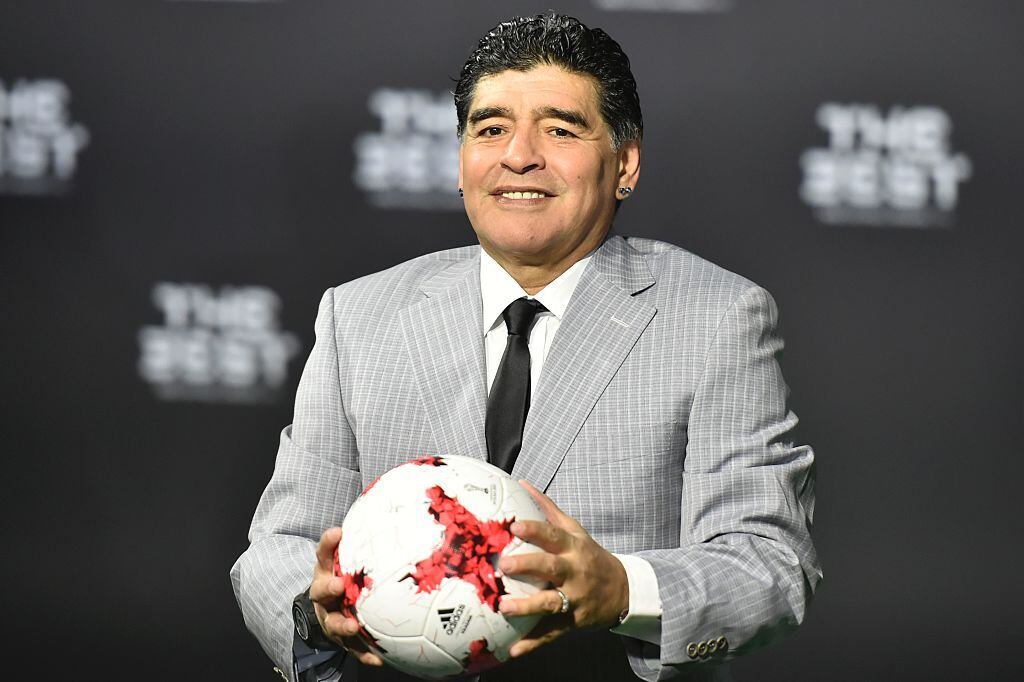 Diego Maradona en los premios The Best 2016