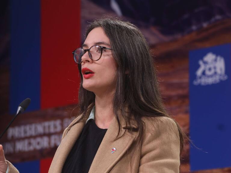 12 de Junio del 2023/SANTIAGOLa Ministra Secretaria General de Gobierno, Camila Vallejo, realiza una vocería en el Palacio de La Moneda, y responde preguntas contingentes del país.
FOTO: SEBASTIAN BELTRAN GAETE/AGENCIAUNO