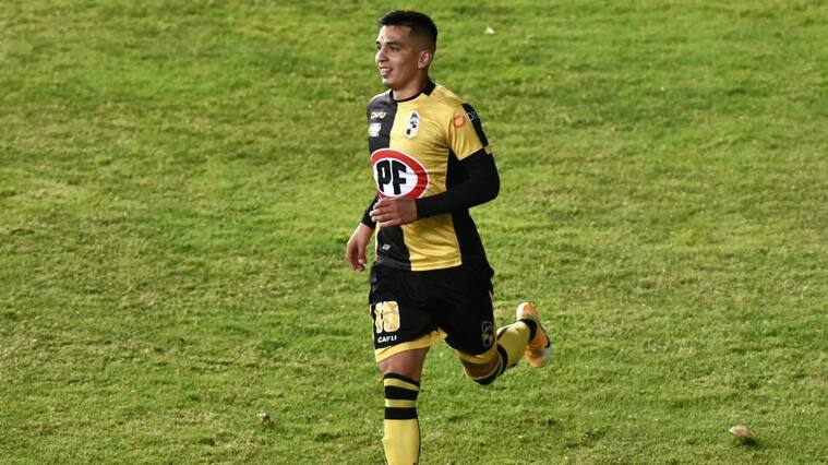 18 DE NOVIEMBRE DE 2020/COQUIMBOJoe Abrigo en festejo de un gol y el 1-0, durante el partido valido por el Campeonato Nacional AFP PlanVital 2020, entre Coquimbo Unido y Universidad Catolica, disputado en el Estadio Francisco Sanchez Rumoroso.
FOTO: ALEJANDRO PIZARRO UBILLA/AGENCIAUNO