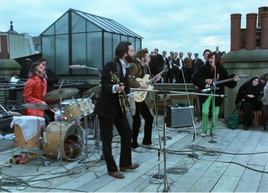 The Beatles en la azotea