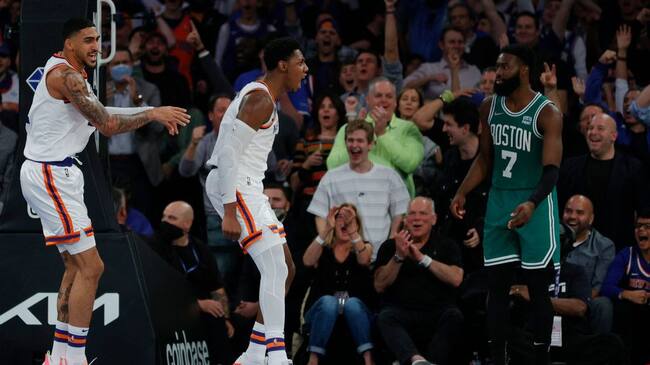 ¿El partido del año en la NBA? New York Knicks venció en doble alargue a Boston Celtics