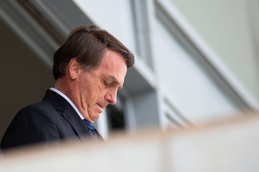 Jair Bolsonaro durante un evento en Brasilia