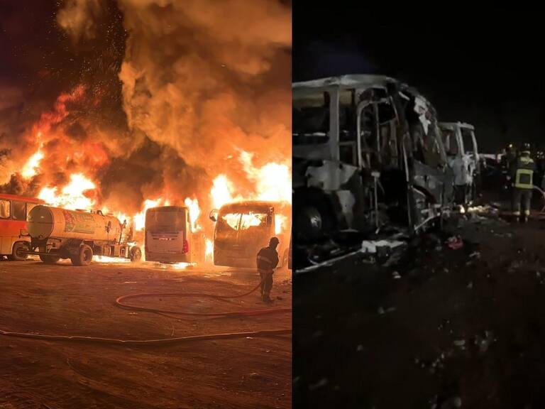 Voraz incendio consume vehículos municipales en El Monte: investigación apunta a posible intencionalidad