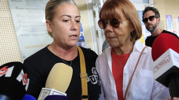 Caroline Darian y su madre, Gisèle Pélicot, tras la jornada del juicio en Aviñón, Francia | Foto de Hoy