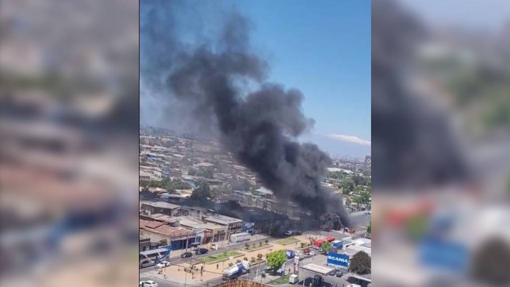 Incendio autopista General Velásquez