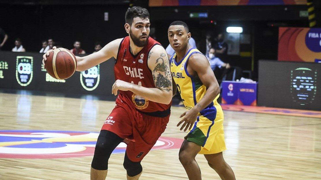 Chile sufrió su segunda derrota seguida ante Brasil en la clasificatoria al Mundial de Básquetbol