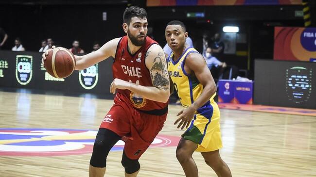 Chile sufrió su segunda derrota seguida ante Brasil en la clasificatoria al Mundial de Básquetbol