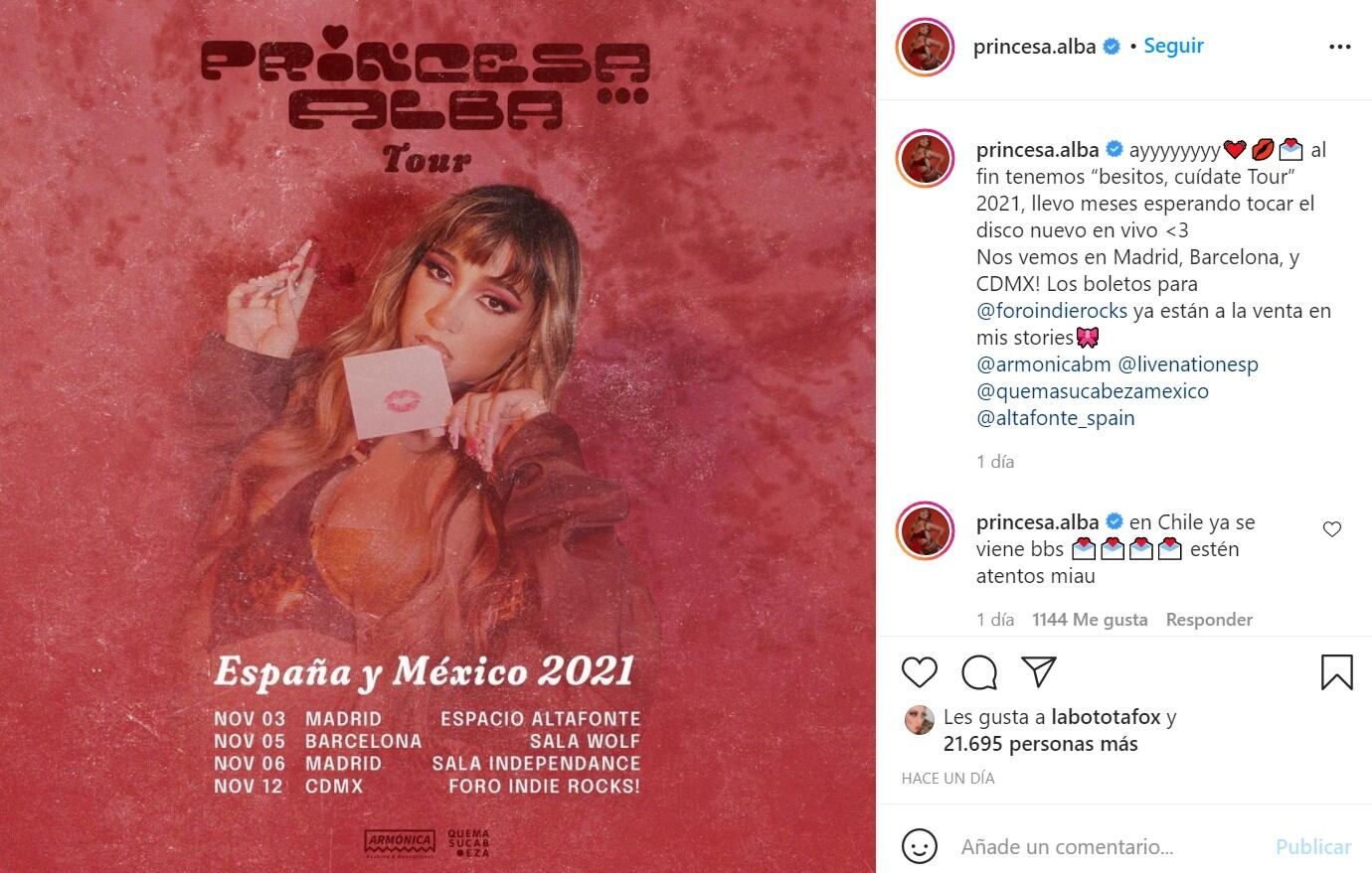Instagram Princesa Alba