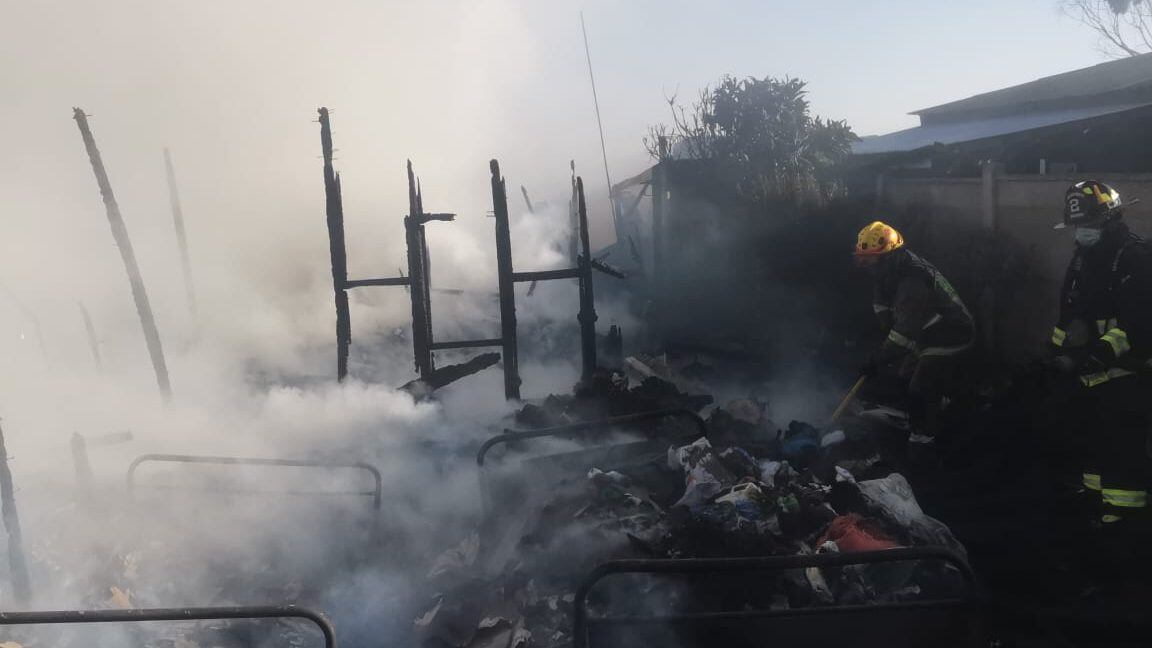 Incendio en San Antonio