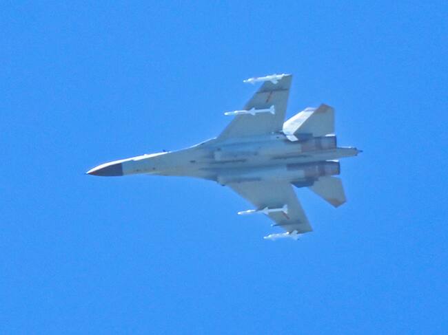 Jet militar de China vuela antes costas de la provincia de Fujian y de Taiwán