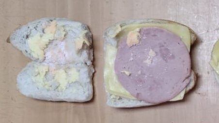Sándwich incautado