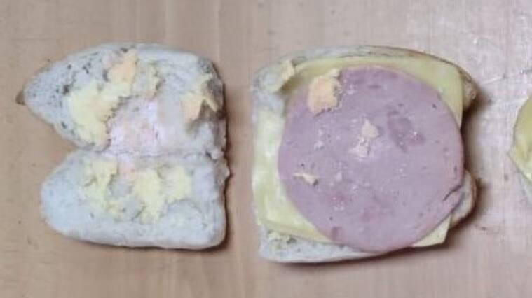 Sándwich incautado