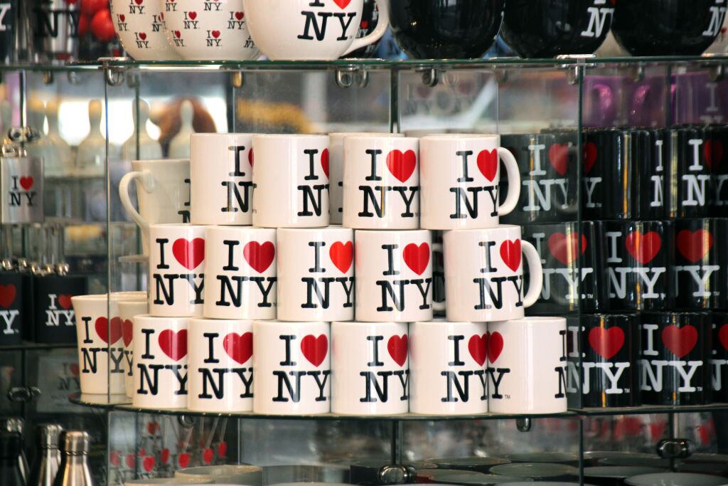 Los tazones con el emblemático logotipo de Nueva York. Foto: Getty Images