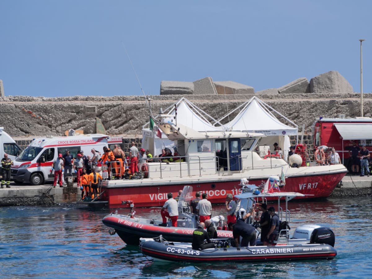 Hallan cuerpo de último desaparecido tras naufragio de yate en Sicilia