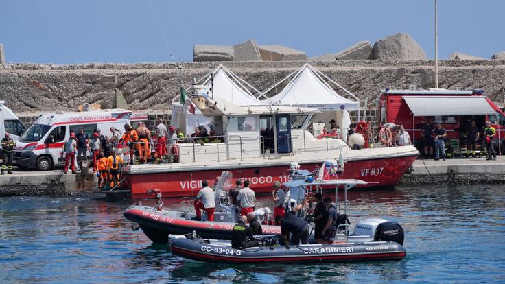 Hallan cuerpo de último desaparecido tras naufragio de yate en Sicilia