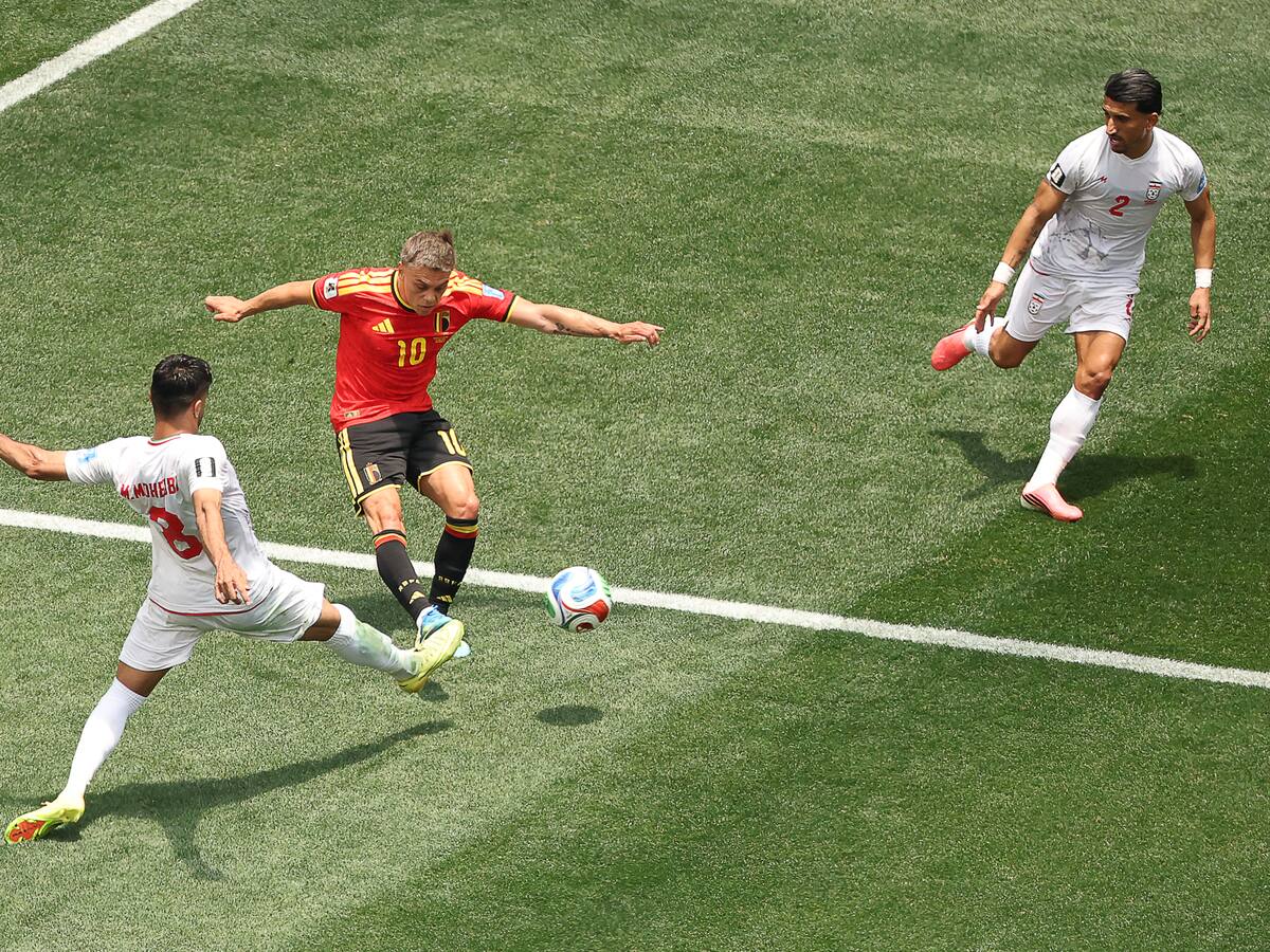 Bélgica se queda con 10 jugadores e iguala ante Irán por la fase de grupos del Mundial 2026