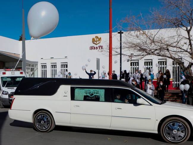 Funeral de un trabajador de la salud víctima del Covid-19 en México