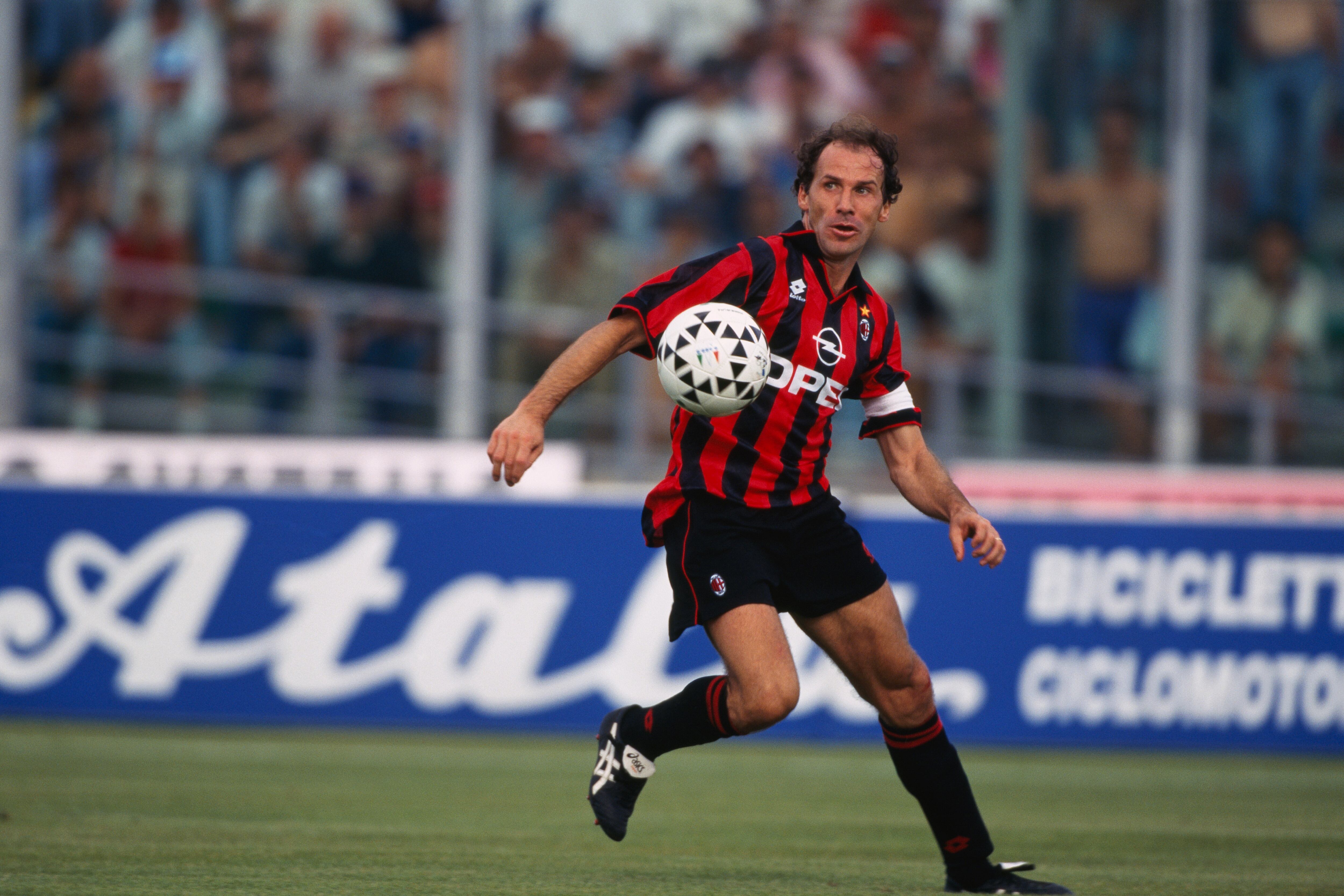 Italian Franco Baresi playing for AC Milan. (Photo by Christian Liewig/TempSport/Corbis via Getty Images)