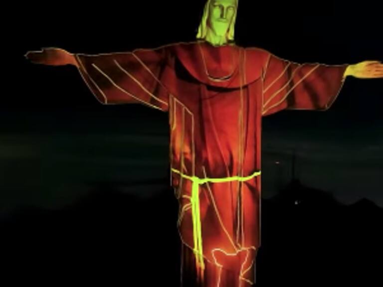 Cristo Redentor se ilumina en emotiva campaña por los animales callejeros