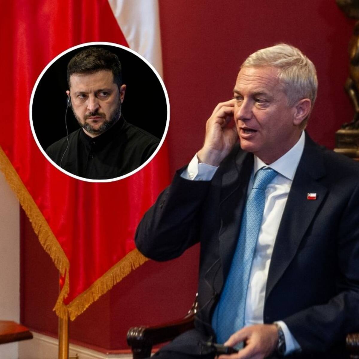 Volodímir Zelenski invita a Presidente Kast a Ucrania tras llamada telefónica entre ambos mandatarios